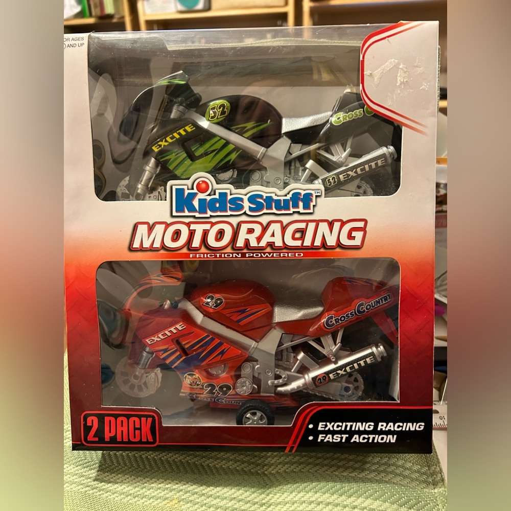 NIB-Kids Stuff Moto Racing Cycles